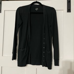 J Crew Perfect Fit Cardigan Black sz M
